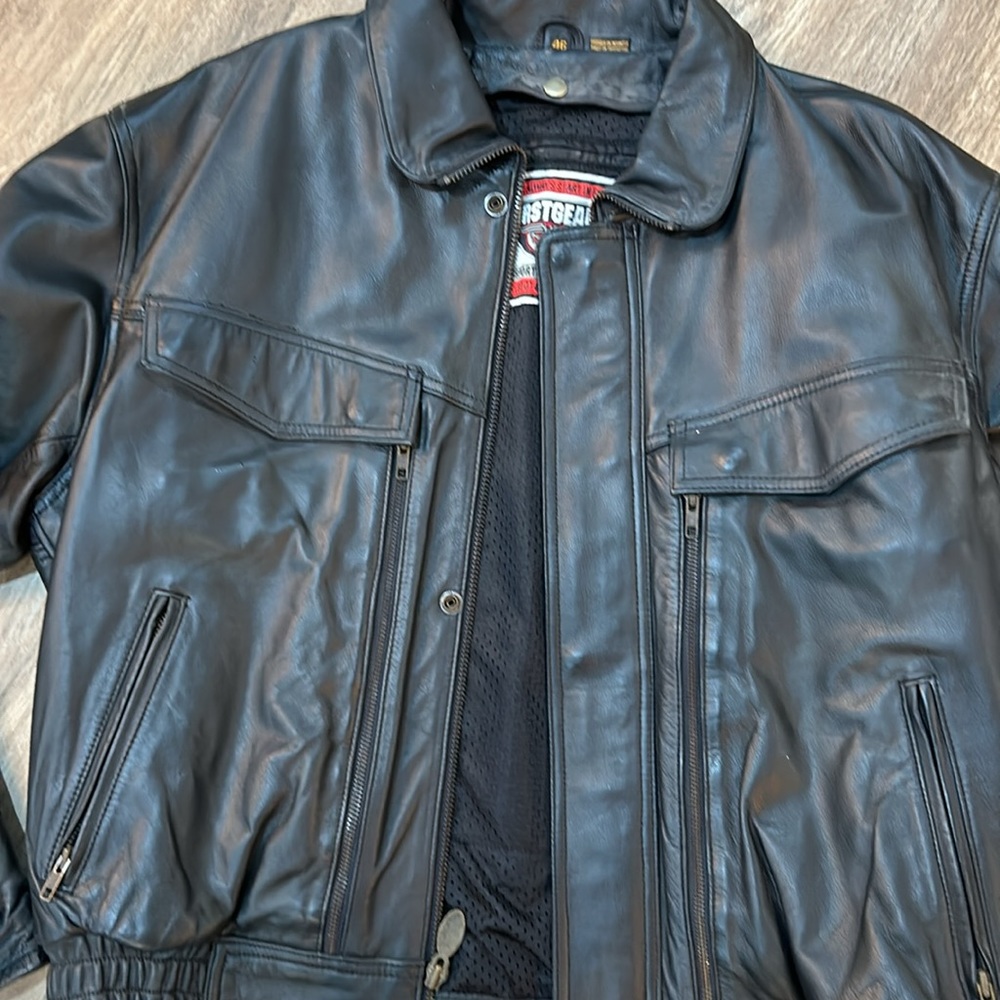 Leather Motorcycle Jacket - Picture 2 of 13